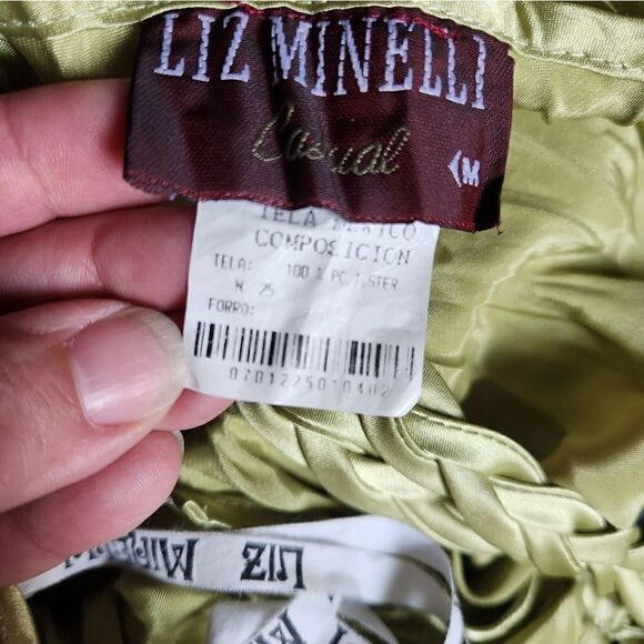 Liz Minelli Casual Medium green folded halter top - Picture 5 of 5